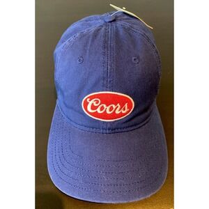 NWT Coors Baseball Hat Adjustable Blue Embroidered Logo‎ One Size